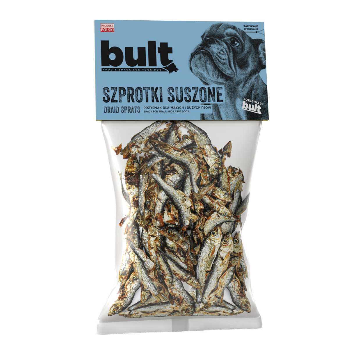 BULT gryzak naturalny dla psa SZPROTKI SUSZONE 150g