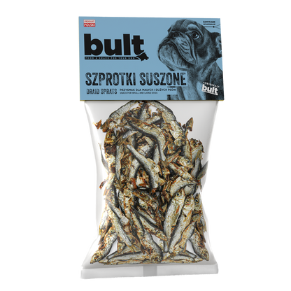 BULT gryzak naturalny dla psa SZPROTKI SUSZONE 150g
