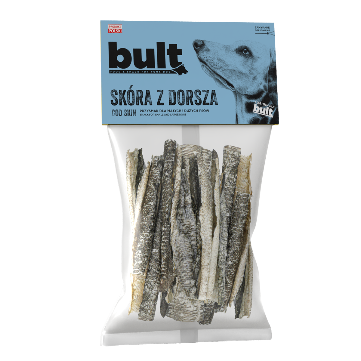 BULT gryzak naturalny dla psa SKÓRA Z DORSZA 50g