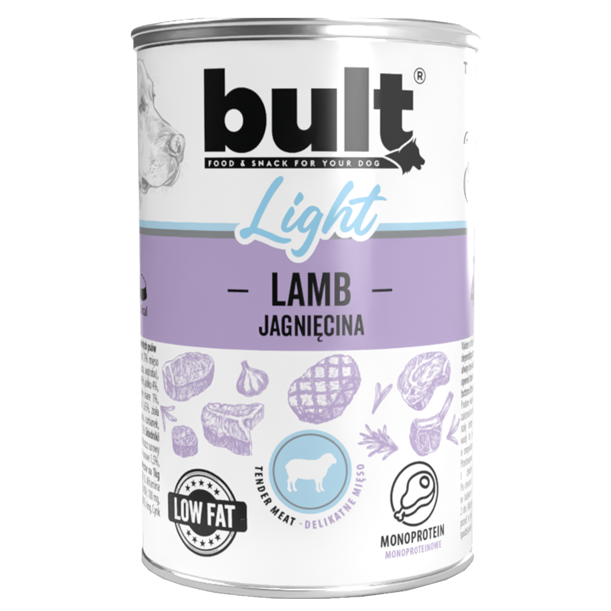 BULT LIGHT mokra karma dla psa Mix Smaków puszka 4x400g