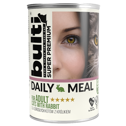 BULTI DAILY MEAL ADULT KRÓLIK - mokra karma dla kota 400g