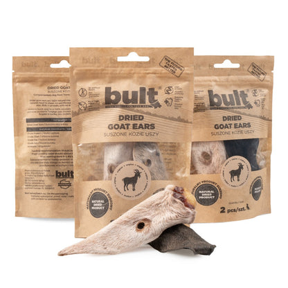 BULT gryzak naturalny dla psa SUSZONE USZY KOZY - 2 szt.