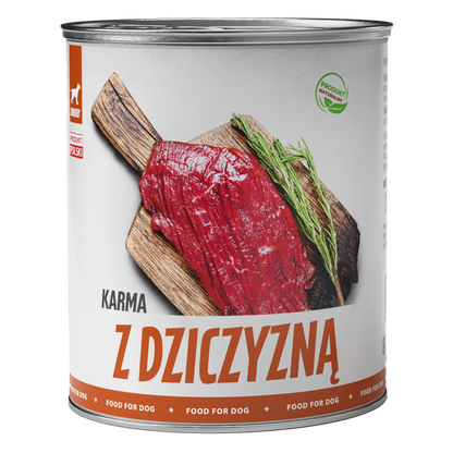 TufTuf puszka mielonka z dziczyzną Zestaw 6x800g