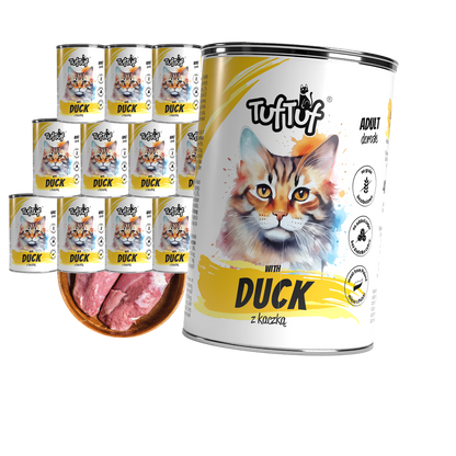TufTuf puszka mielonka z kaczką Zestaw 12x400g