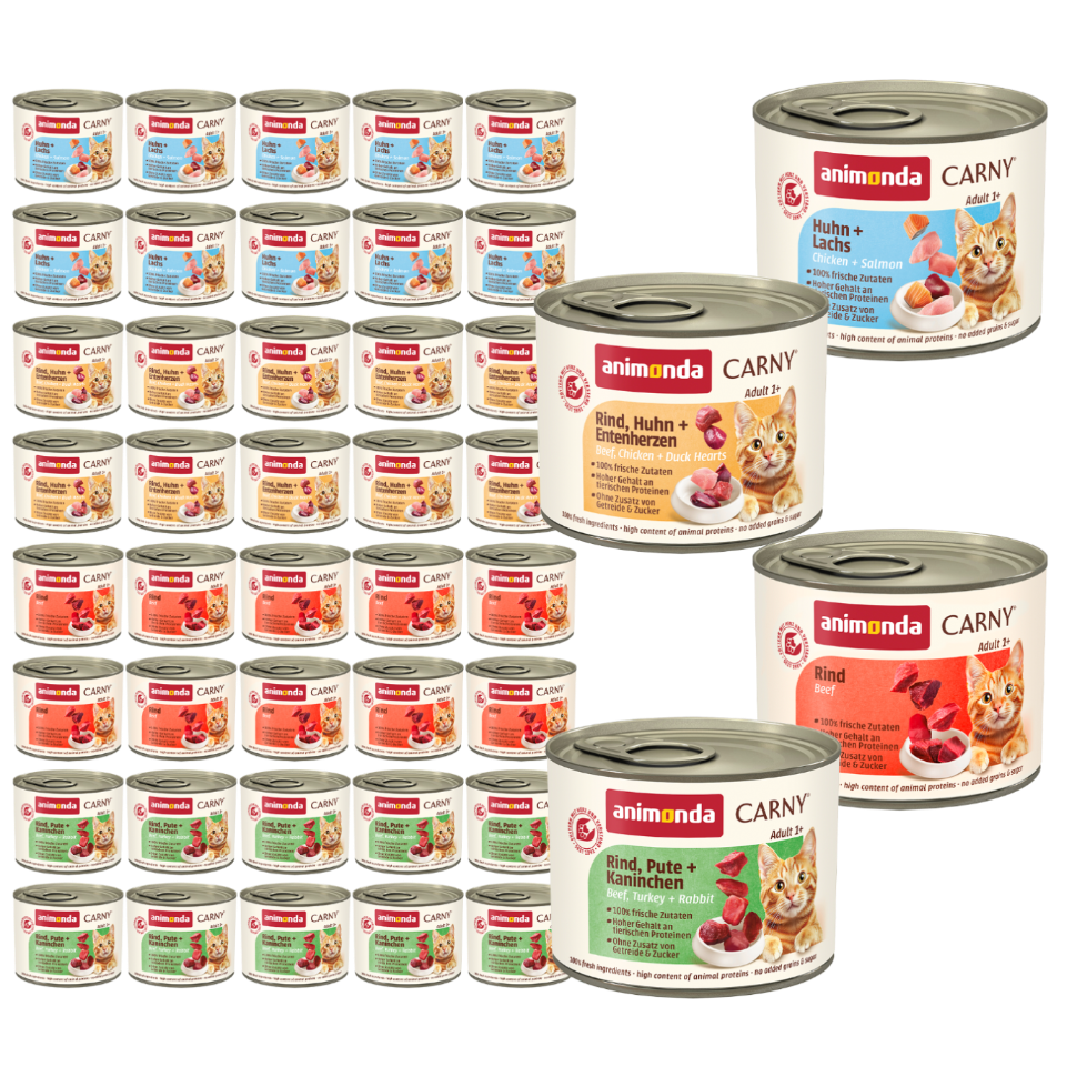 Animonda Carny wet cat food Variety Mix 40x200g can