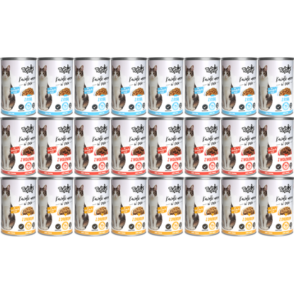 TufTuf – mix smaków kawałki w sosie 24x415g