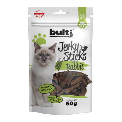BULTI JERKY STICKS KRÓLIK - przysmak dla kota 60g