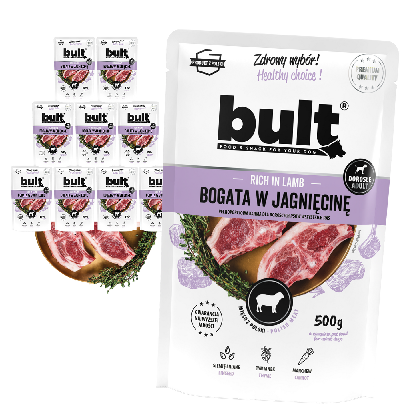 Bult – saszetka mielonka jagnięcina 10x500g