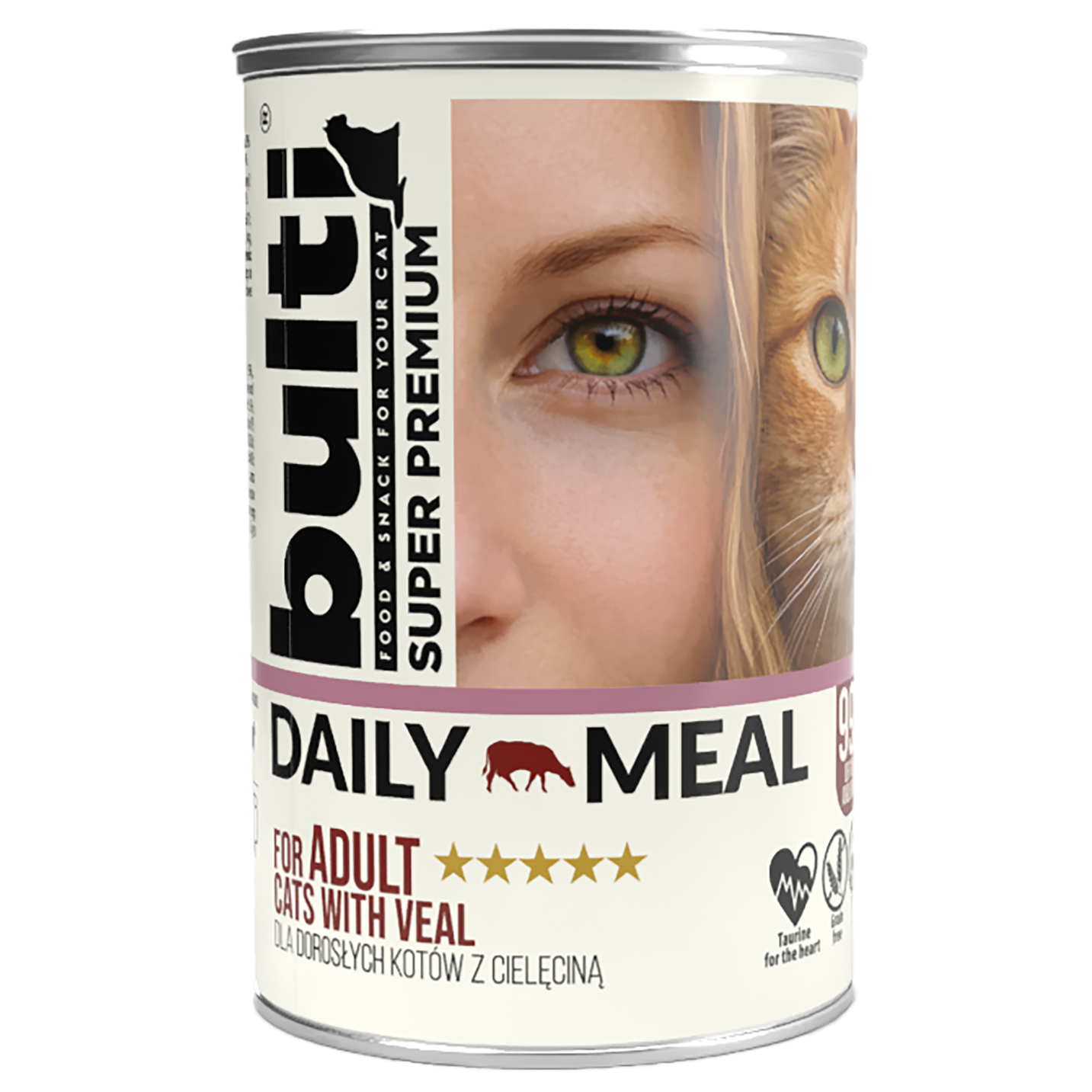 BULTI DAILY MEAL ADULT CIELĘCINA - mokra karma dla kota 400g
