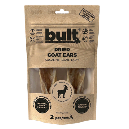 BULT gryzak naturalny dla psa SUSZONE USZY KOZY - 2 szt.
