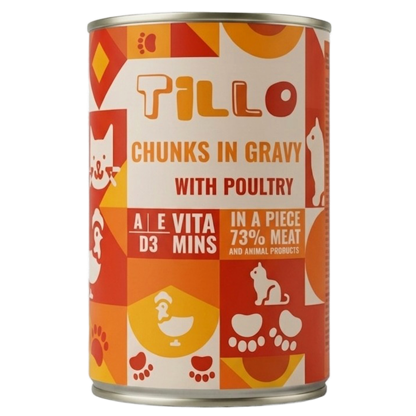 TILLO CHUNKY DRÓB - Kawałki w sosie dla kota puszka 415g