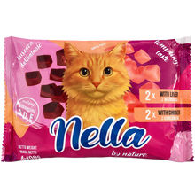 Nella flowpack saszetki 2xkurczak, 2xwątróbka 4x100g