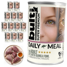 BULTI Daily Meal Adult mokra karma dla kota perliczka, puszka 12 x 400g