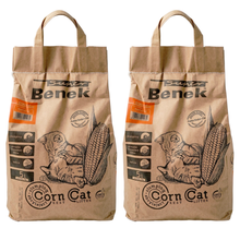 Super Benek Kukurydziany żwirek dla kotów 2x5L CORN CAT zbrylający (10L)