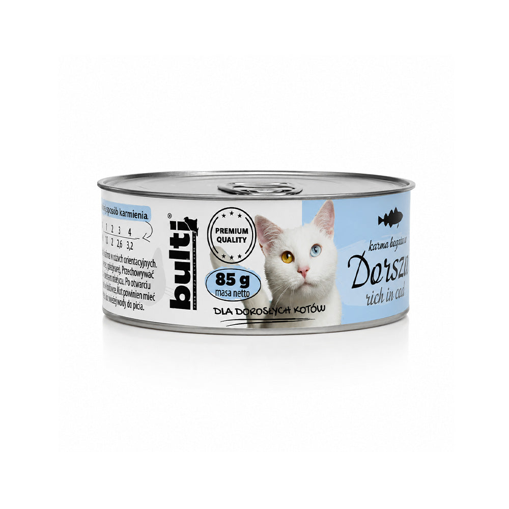 BULTI mokra karma dla kota - DORSZ puszka 85g