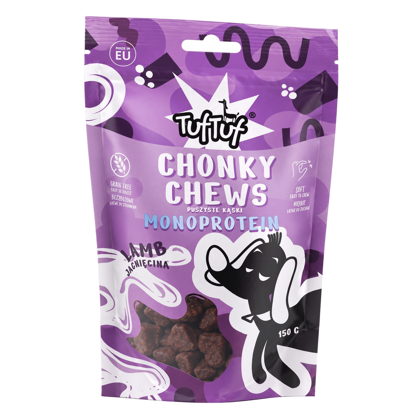 TufTuf CHONKY CHEWS JAGNIĘCINA - przysmak dla psa 150g