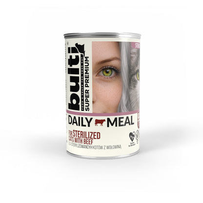 BULTI DAILY MEAL STERILIZED WOŁOWINA Z KURCZAKIEM - mokra karma dla kota 400g