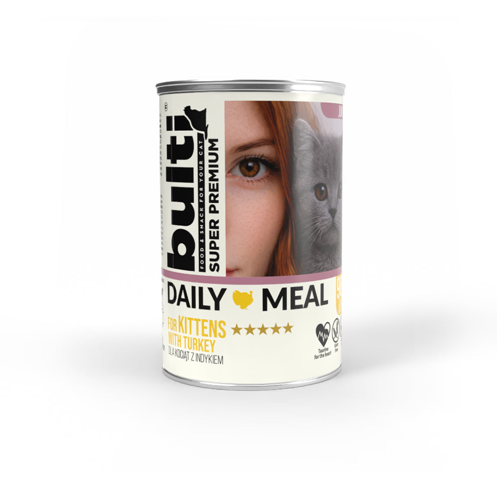 BULTI Daily Meal Kitten mokra karma dla kociąt Indyk 400g