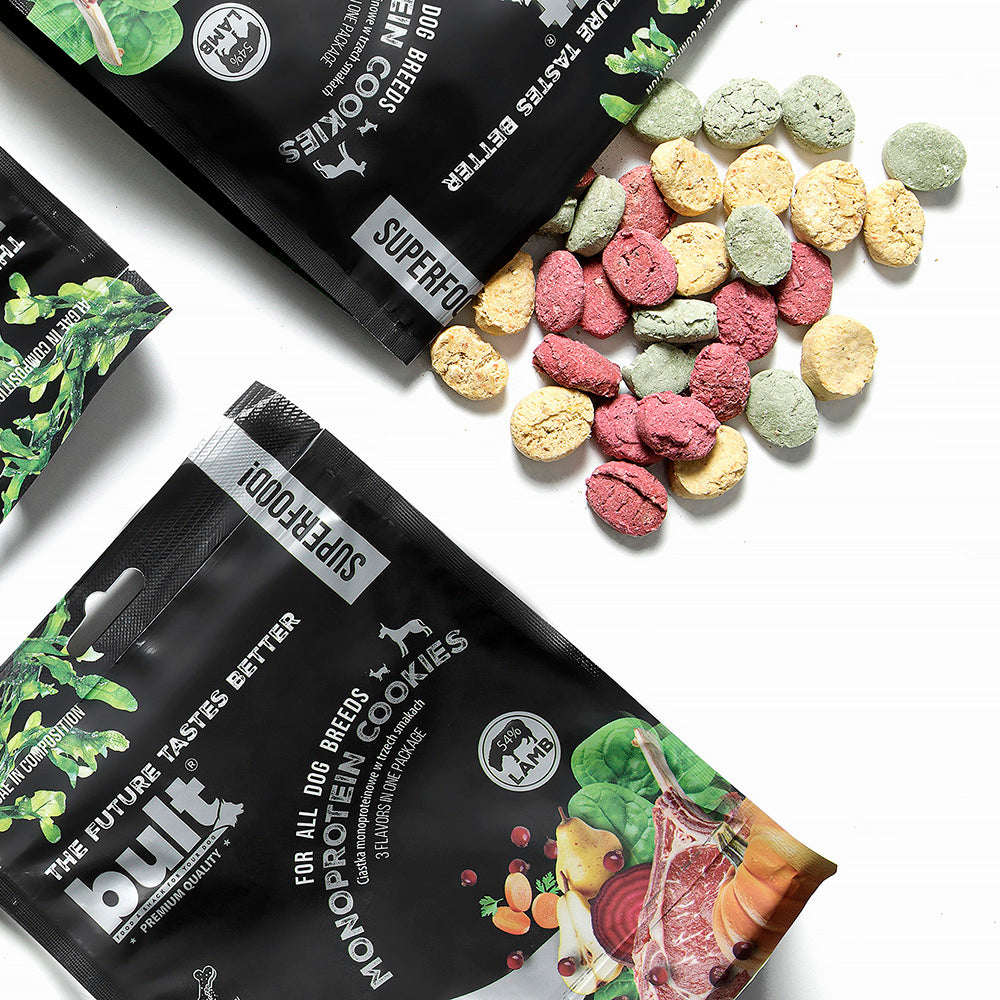 BULT SUPERFOODS MONOPROTEINOWE CIASTKA DLA PSA - JAGNIĘCINA 300g