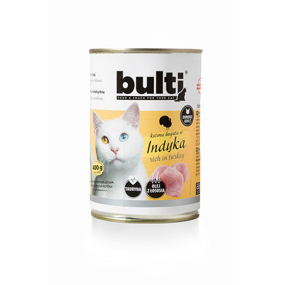 BULTI INDYK - mokra karma dla kota, puszka 400g