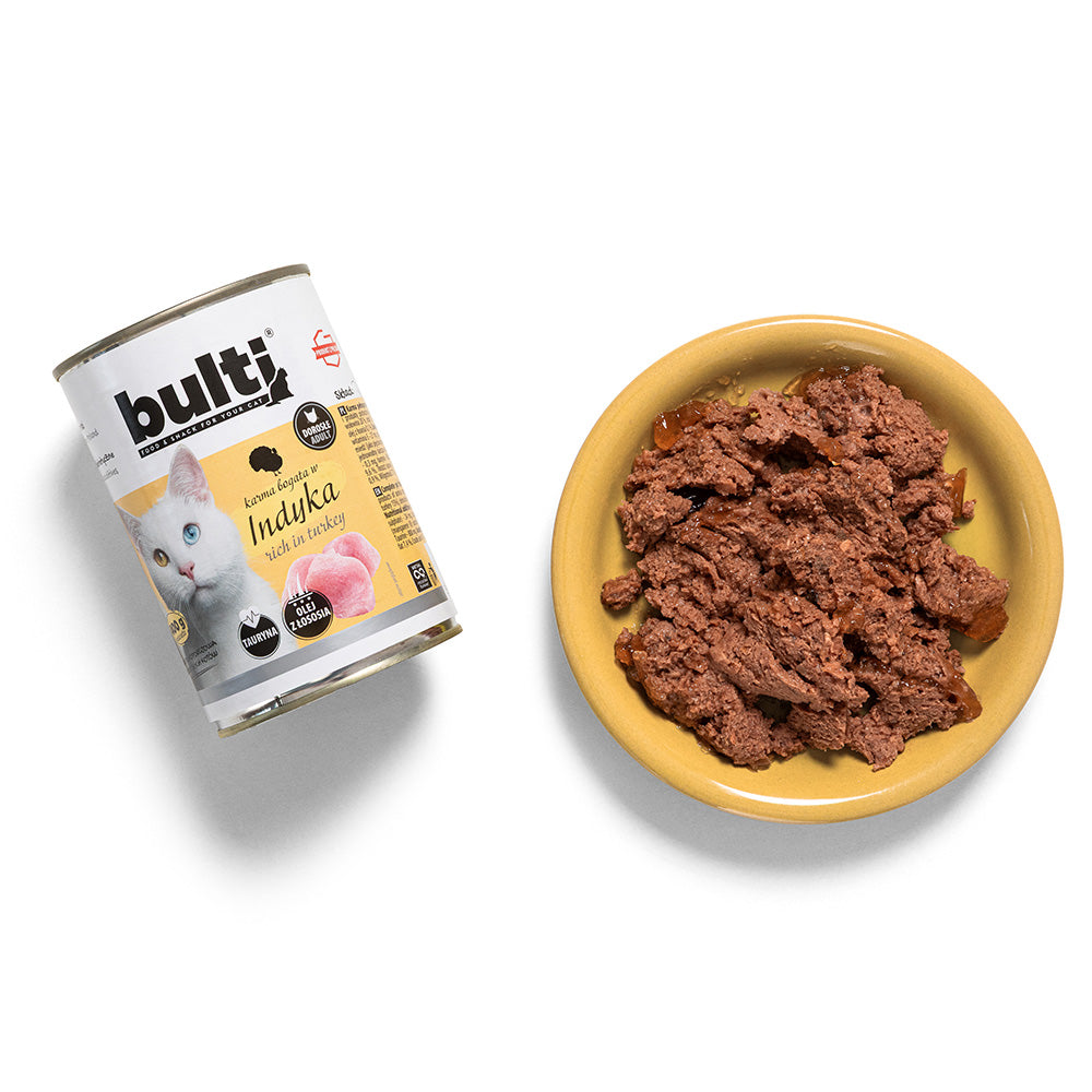 BULTI INDYK - mokra karma dla kota, puszka 400g