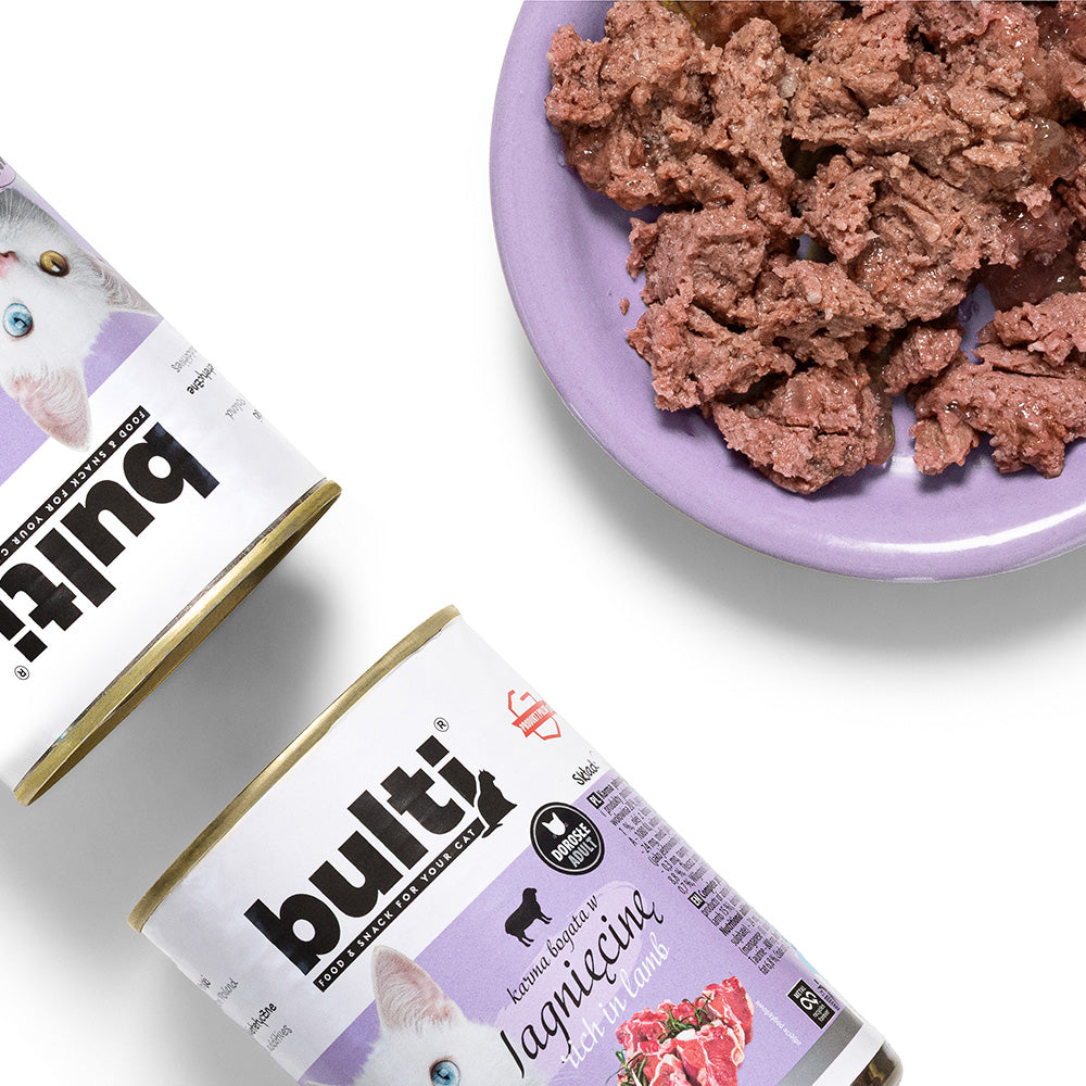 BULTI JAGNIĘCINA - mokra karma dla kota, puszka 400g