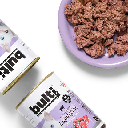 BULTI JAGNIĘCINA - mokra karma dla kota, puszka 400g
