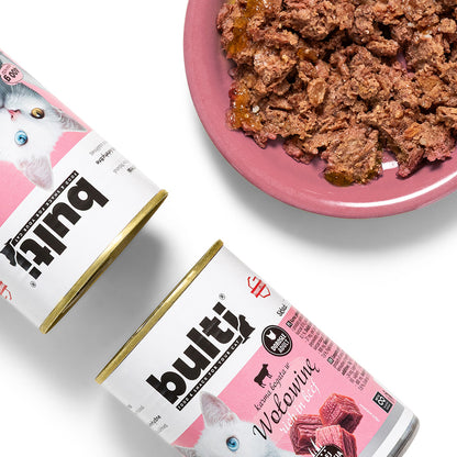 BULTI WOŁOWINA - mokra karma dla kota, puszka 400g
