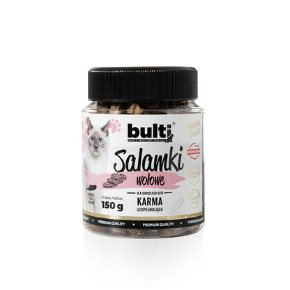 BULTI SALAMKI WOŁOWINA - przysmak dla kota 150g
