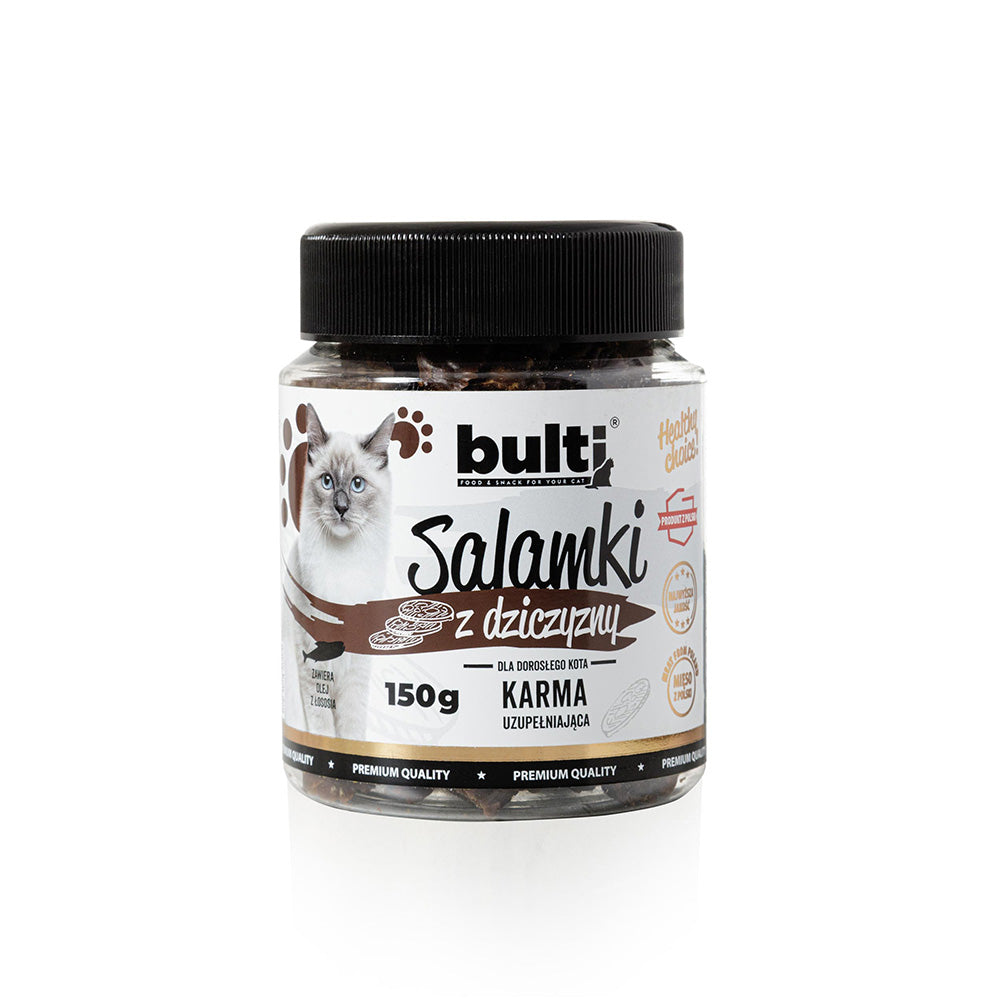 BULTI SALAMKI DZICZYZNA - przysmak dla kota 150g