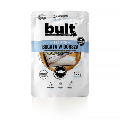 BULT pełnoporcjowa mokra karma dla psa Dorsz - saszetka 100g