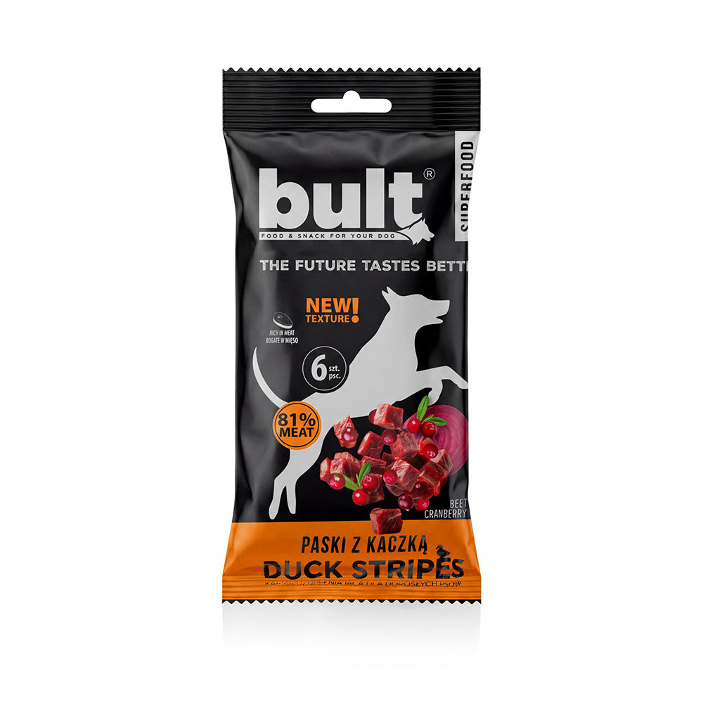 BULT Tasty Strips Superfoods KACZKA - przysmak dla psa paski 6szt