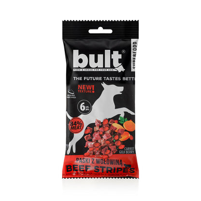 BULT Tasty Strips Superfoods przysmak dla psa paski wołowina 6 szt