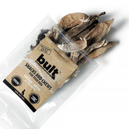 BULT gryzak naturalny dla psa ucho królika z futrem 10 szt