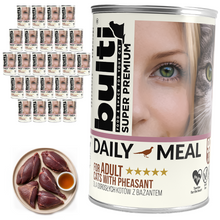 BULTI Daily Meal Adult mokra karma dla kota bażant, puszka 24 x 400g