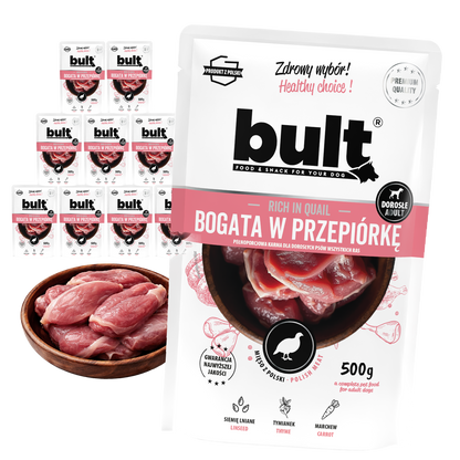 Bult saszetka mielonka bogata w przepiórkę 10x500g