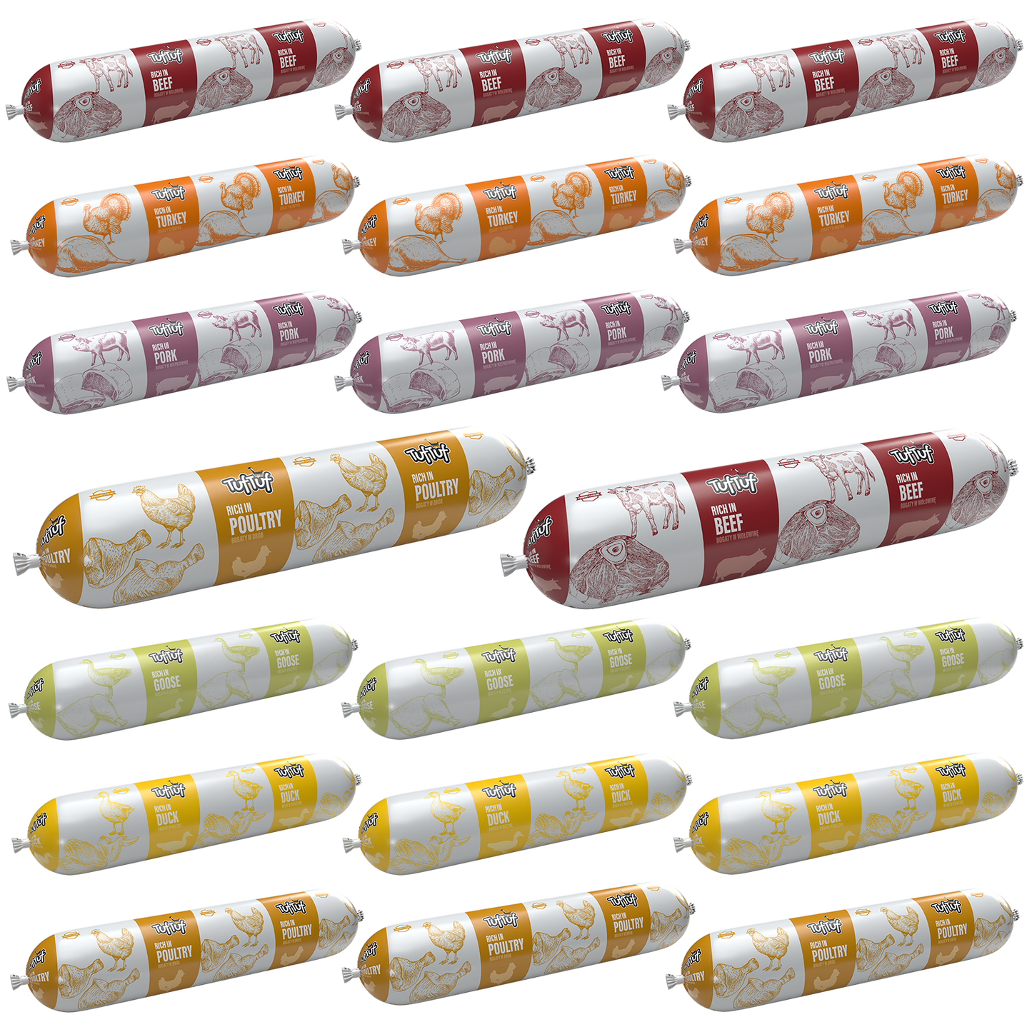 TufTuf – mix smaków baton 20x900g