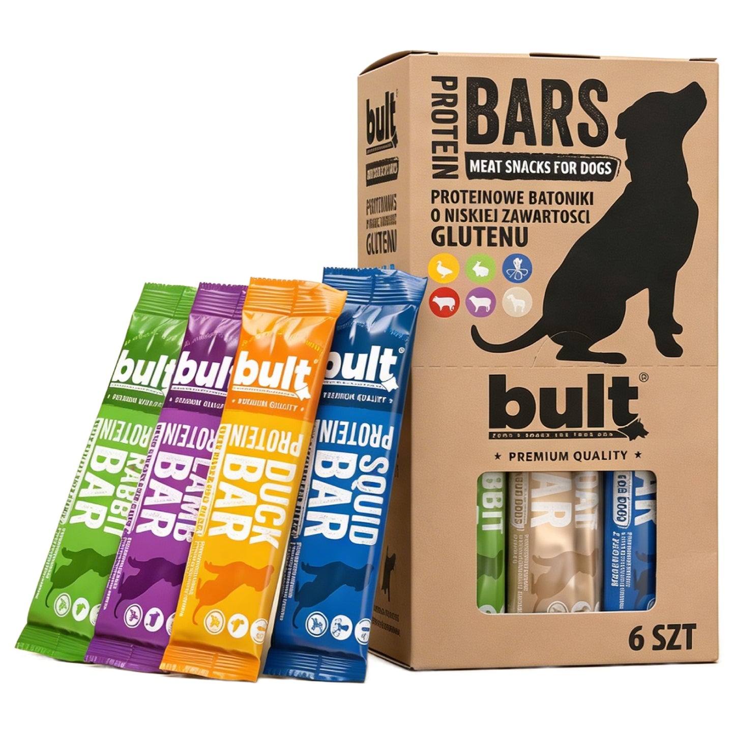 BULT BAR MIX SMAKÓW - batoniki proteinowe 6x37,5g