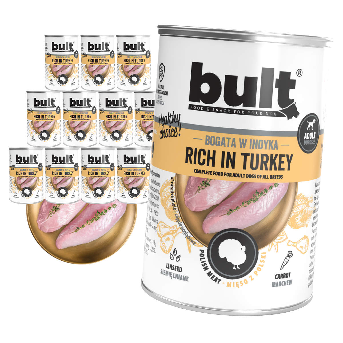 Bult puszka bogata w indyka Zestaw 12x400g