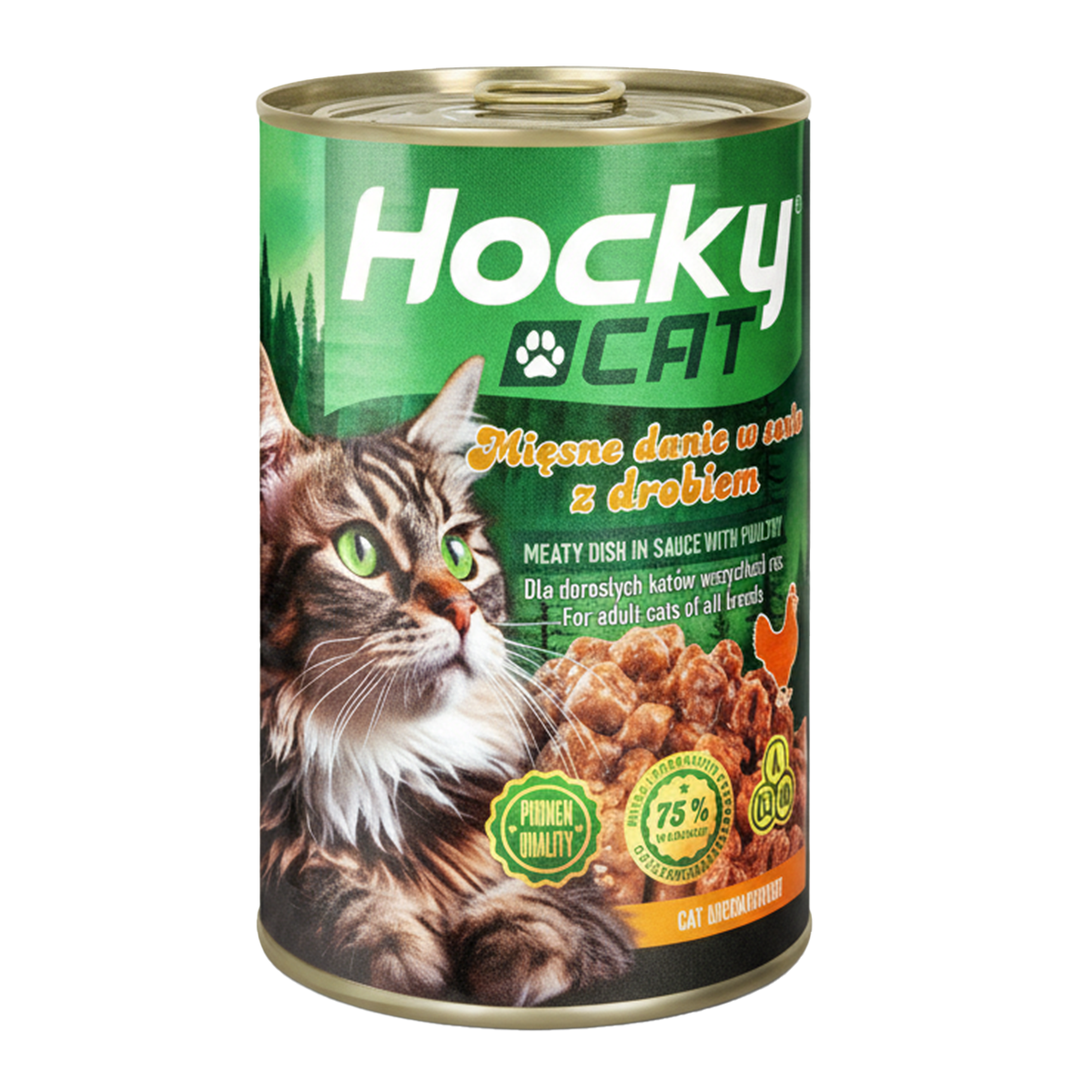 HOCKY mokra karma dla kota Drób puszka 415g