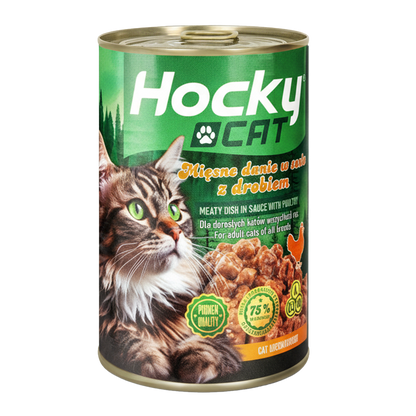 HOCKY mokra karma dla kota Drób puszka 415g