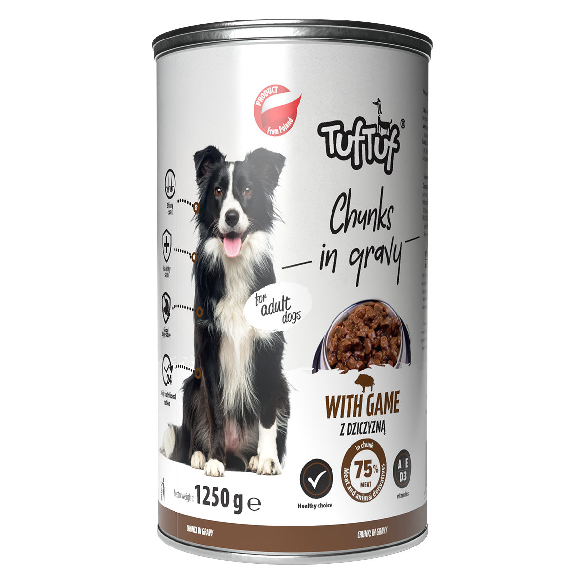 TufTuf – mix smaków kawałki mięsne 12x1250g