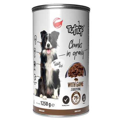 TufTuf – mix smaków kawałki mięsne 12x1250g
