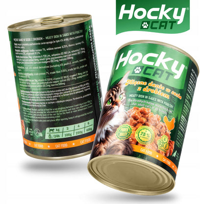 HOCKY mokra karma dla kota Drób puszka 415g