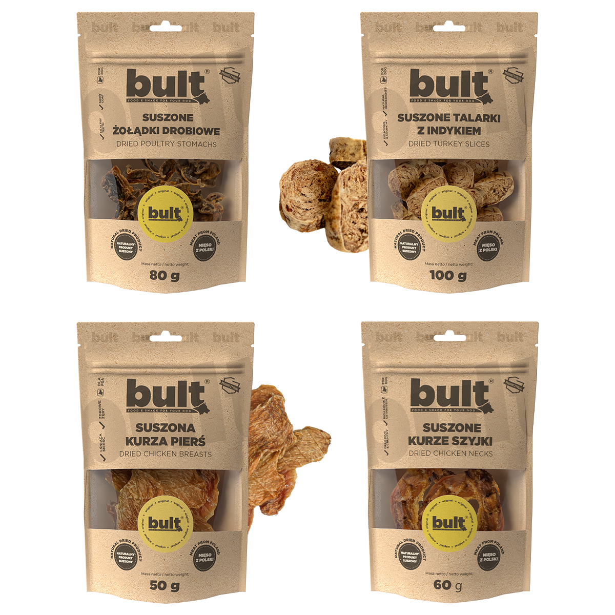 Naturalny gryzak dla psa przysmaki Bult drobiowy Mix premium