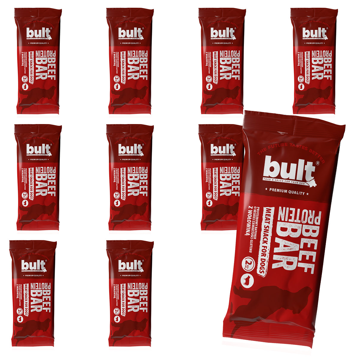 BULT BAR WOŁOWINA - batonik proteinowy dla psa 10x75g