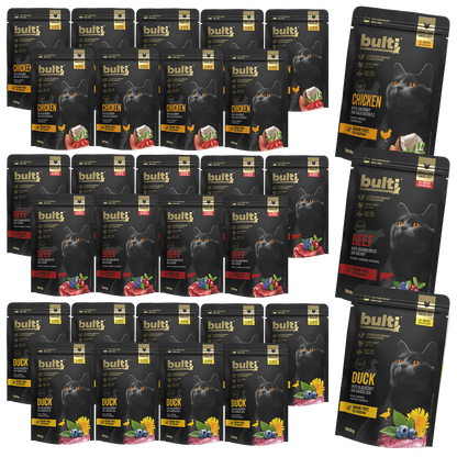Mix smaków saszetka 30x100g | Bulti superfood