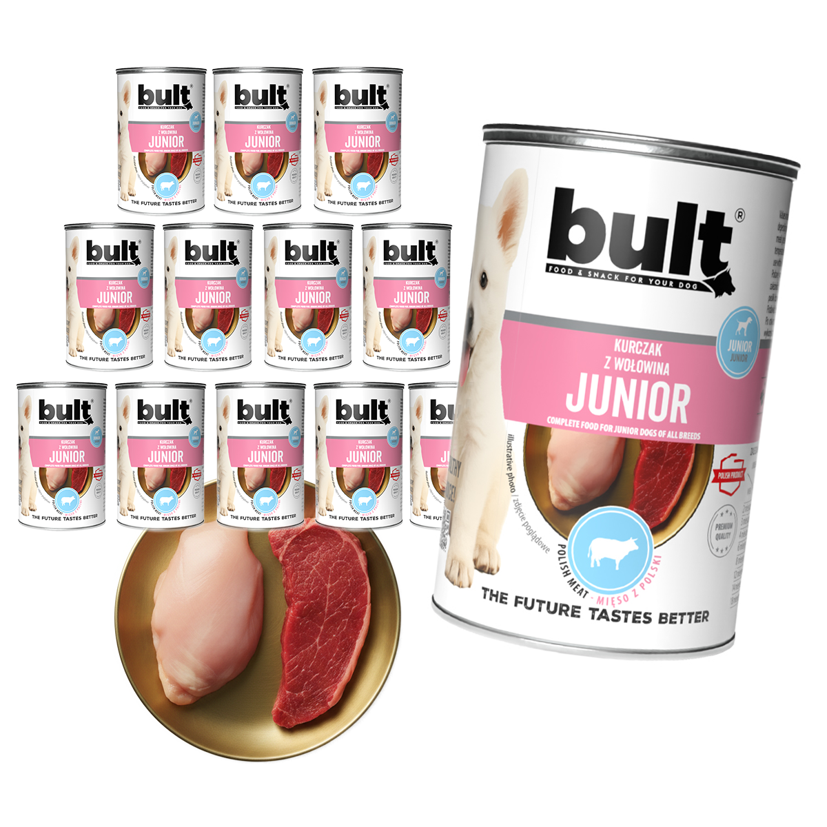 Bult junior kurczak z wołowiną dla szczeniąt 12x400g