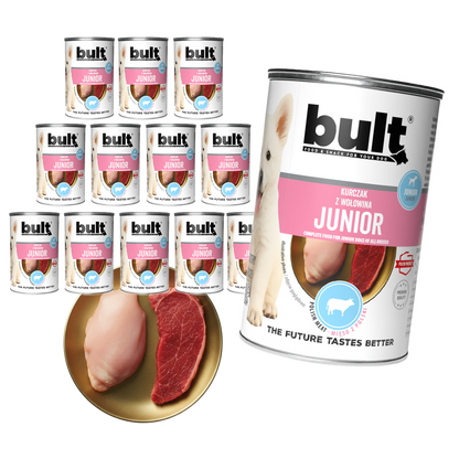Bult junior kurczak z wołowiną dla szczeniąt 12x400g