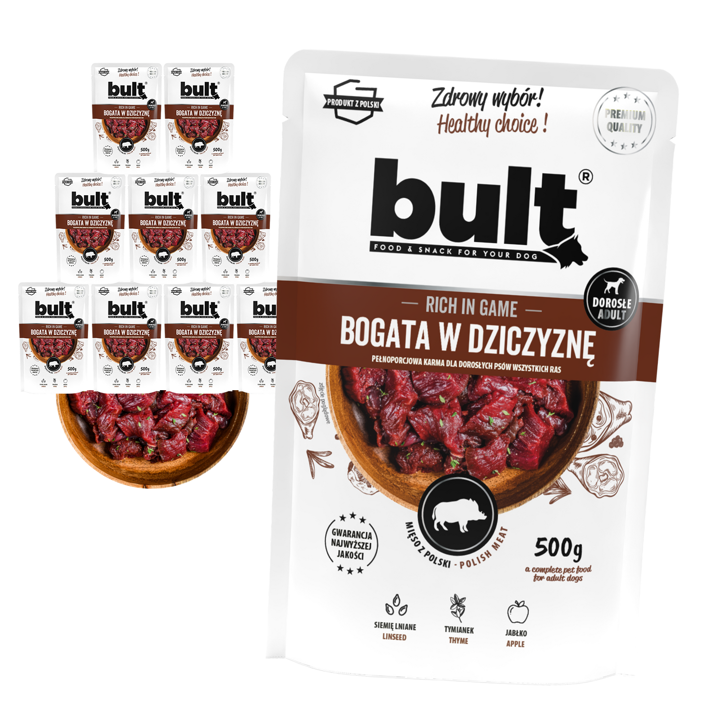 Bult – saszetka mielonka dziczyzna 10x500g